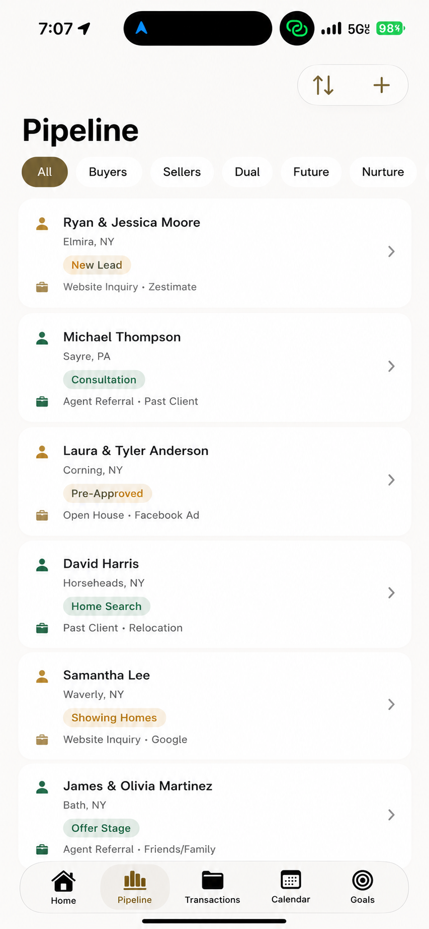 DealTrackr client pipeline