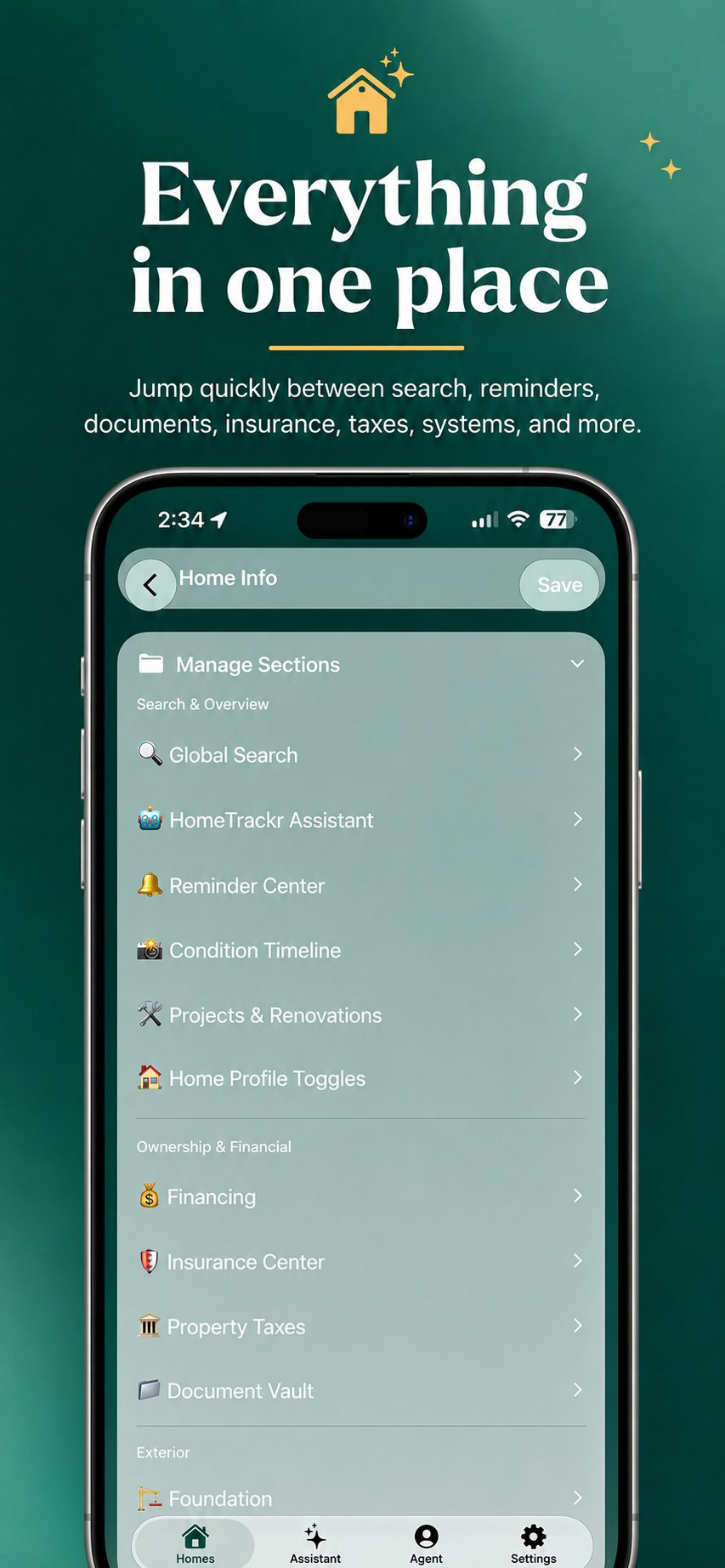 HomeTrackr everything in one place preview