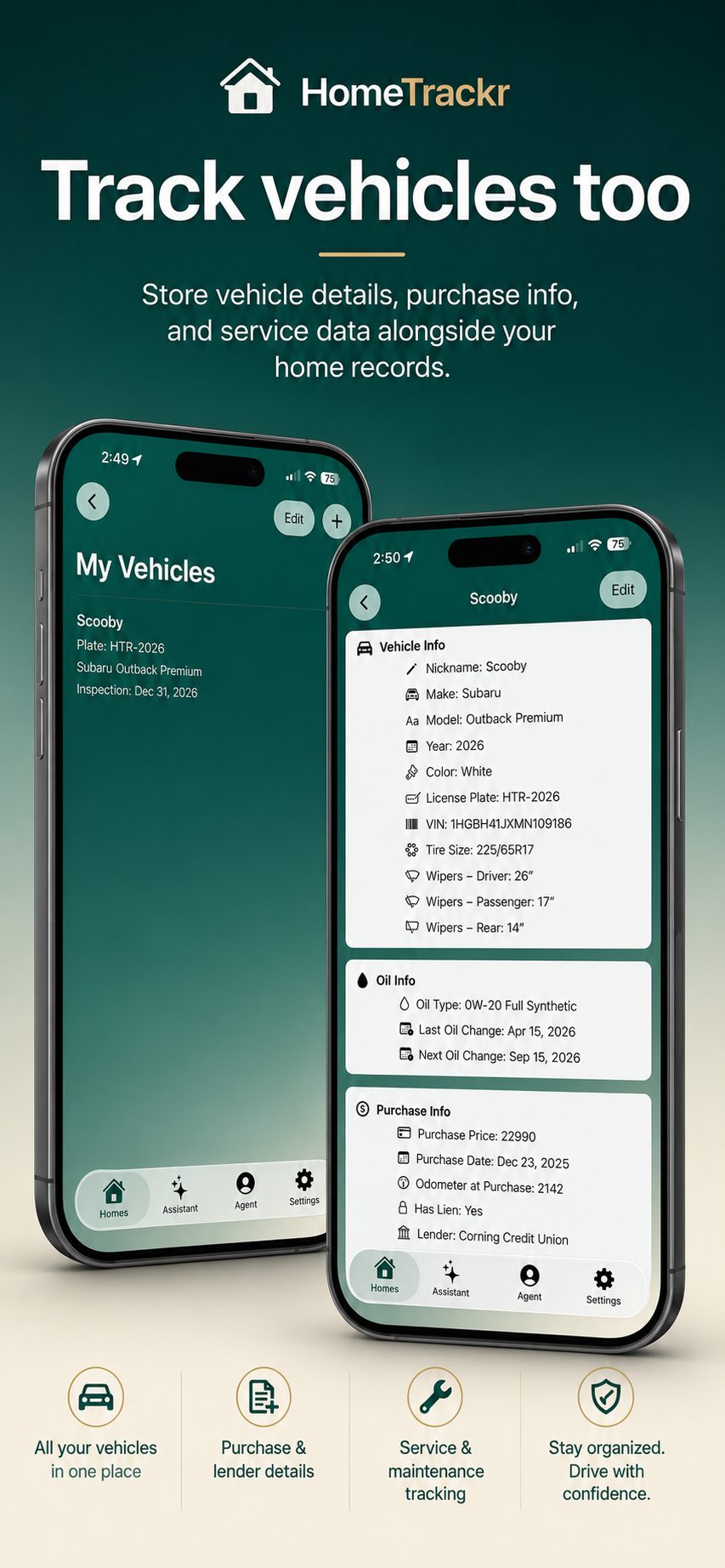 HomeTrackr vehicle tracking preview